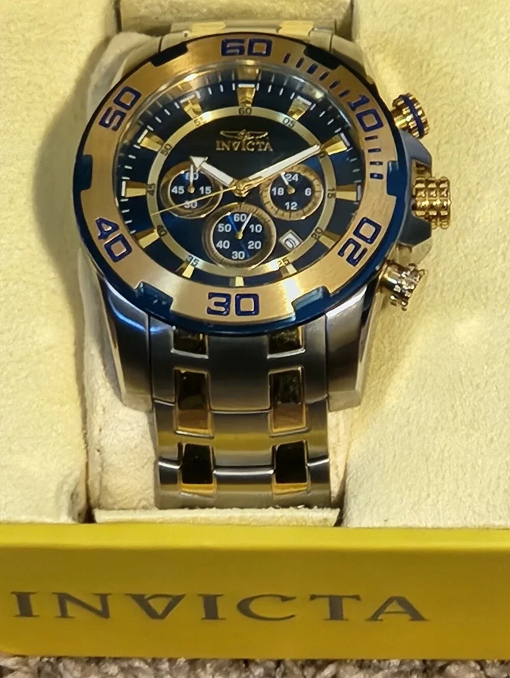 Invicta Pro Diver Two-Tone Silver/Gold Watch